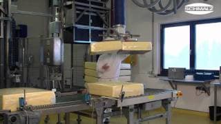 Vacuum Tube Lifter - Handling of Packed Cheese Cubes in the Food Industry