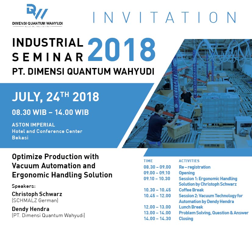 Upcoming Event – Industrial Seminar 2018