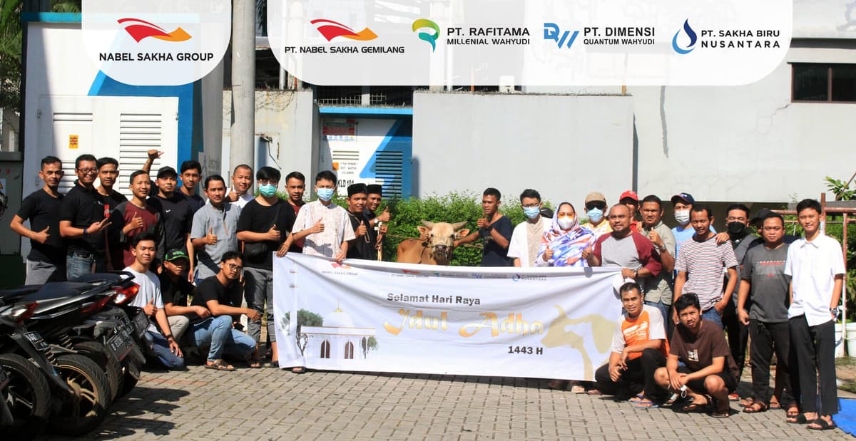 PEMOTONGAN HEWAN QURBAN BERSAMA KARYAWAN NABEL SAKHA GROUP – IDUL ADHA 1443 H