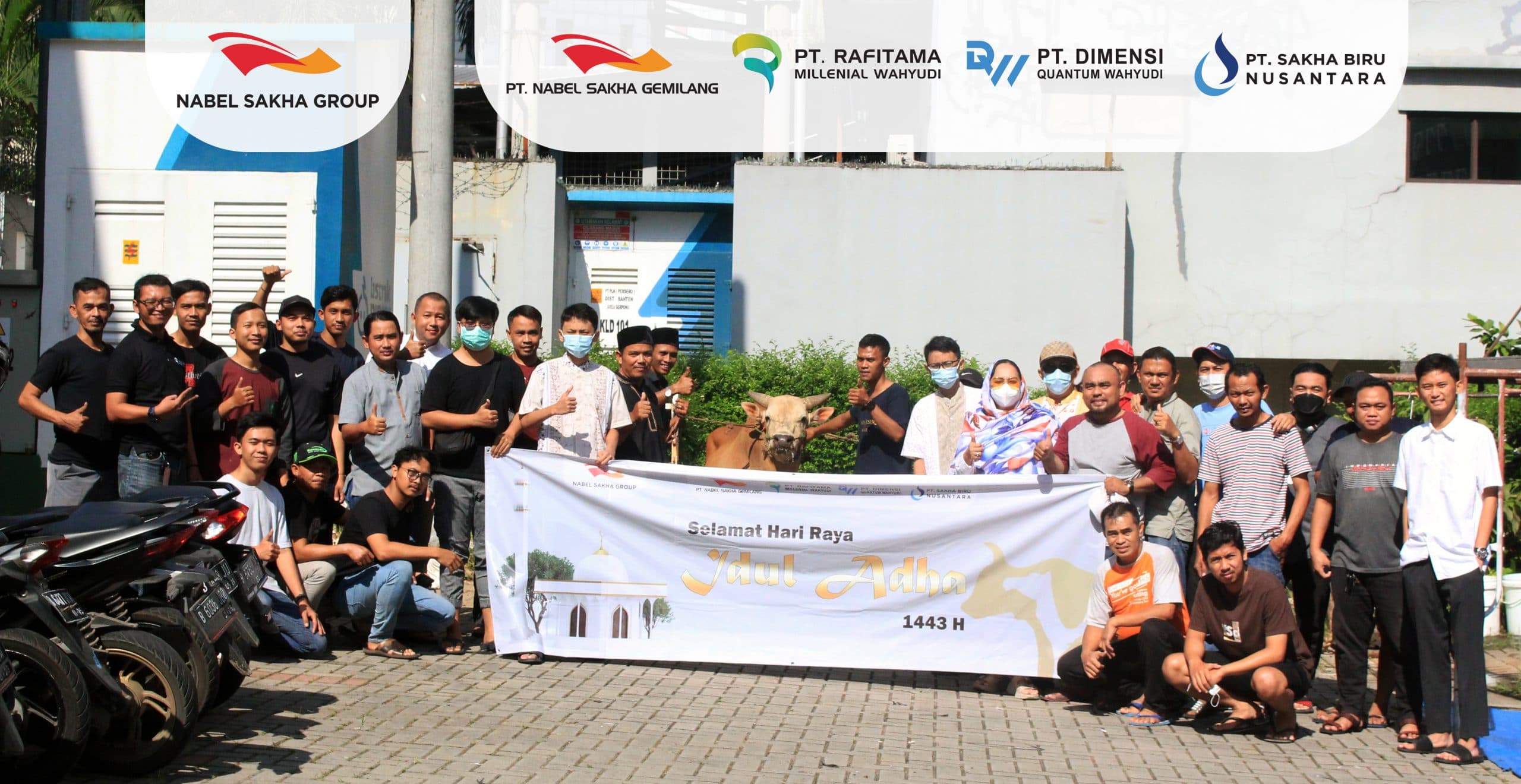 PEMOTONGAN HEWAN QURBAN BERSAMA KARYAWAN NABEL SAKHA GROUP – IDUL ADHA 1443 H