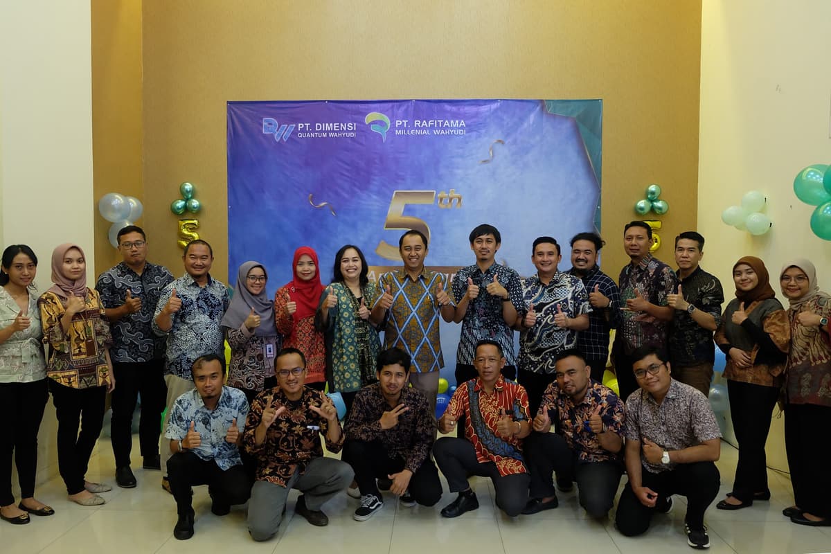 Happy 5 Anniversary PT Rafitama Millenial Wahyudi dan PT Dimensi Quantum Wahyudi.