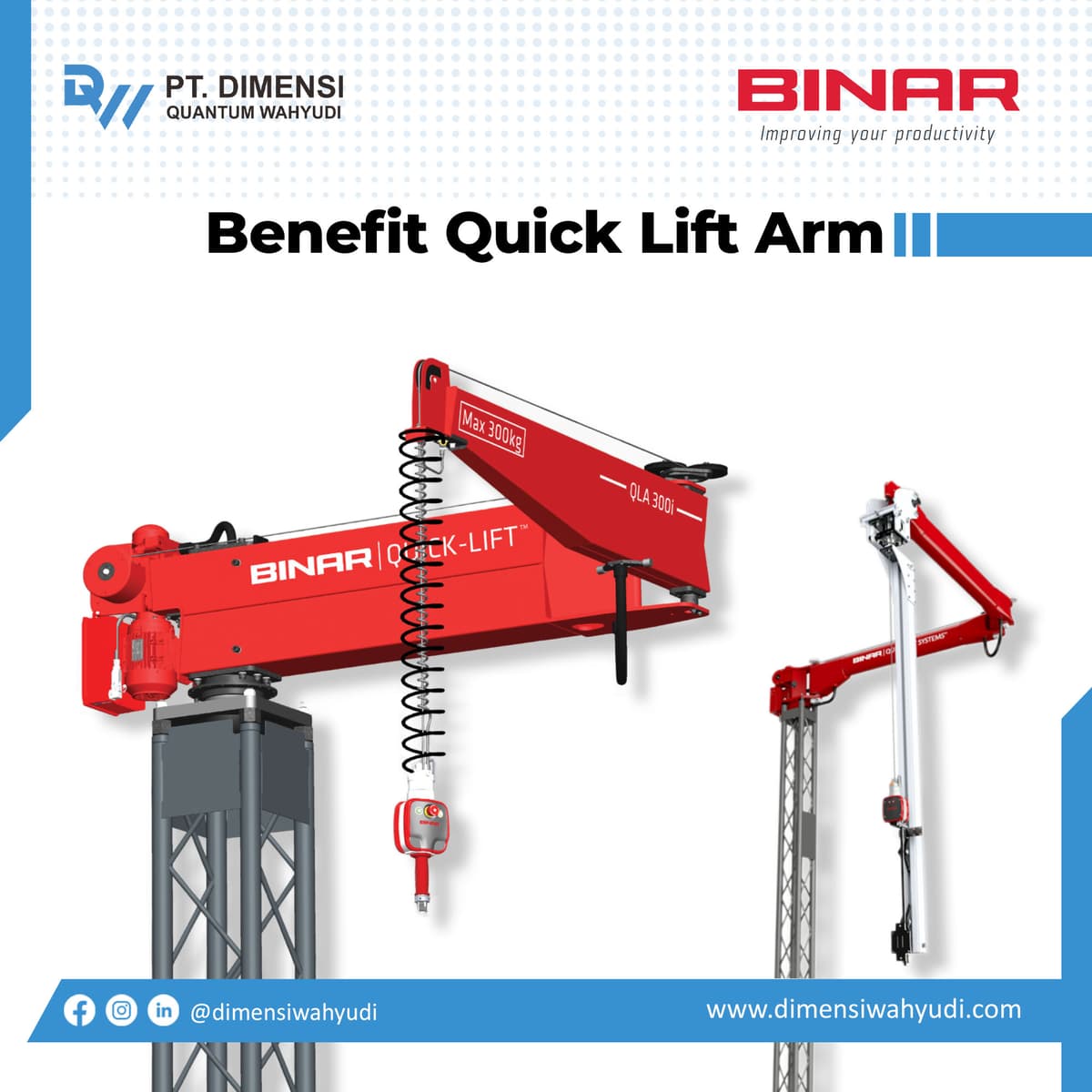 Benefit Quick Lift Arm BINAR HANDLING