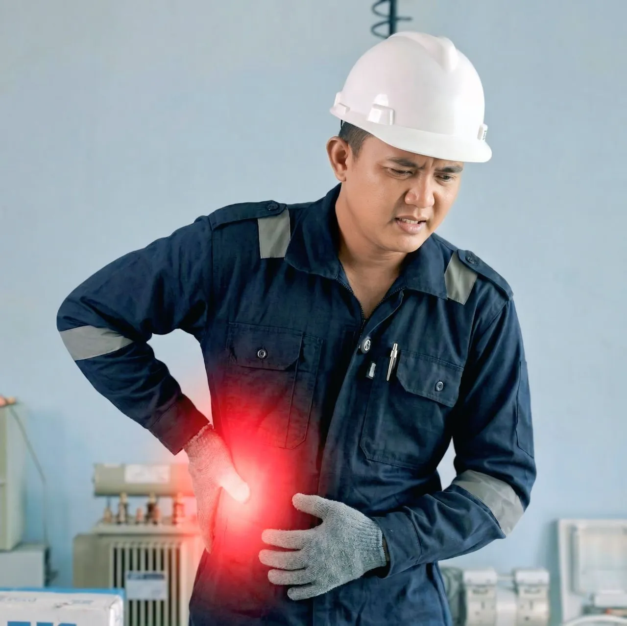 Ergonomic illustration for hip risk