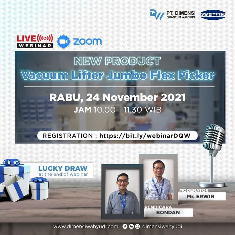 Industrial Webinar – NEW Product Vacuum Lifter Jumbo Flex Picker